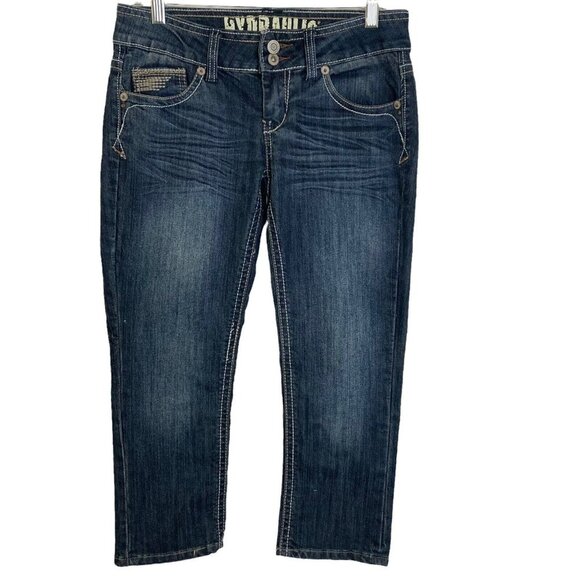 Hydraulic Denim - Hydraulic Jeans Cropped Capris Dark Wash Juniors Size 7/8 Stretch